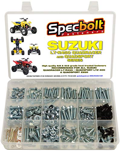 250pc Specbolt Suzuki LT-R450 LTZ400 Z250 ATV Bolt Kit for Maintenance & Restoration OEM Spec Fasteners LT450R LTR450 Z400 ATV LTZ250