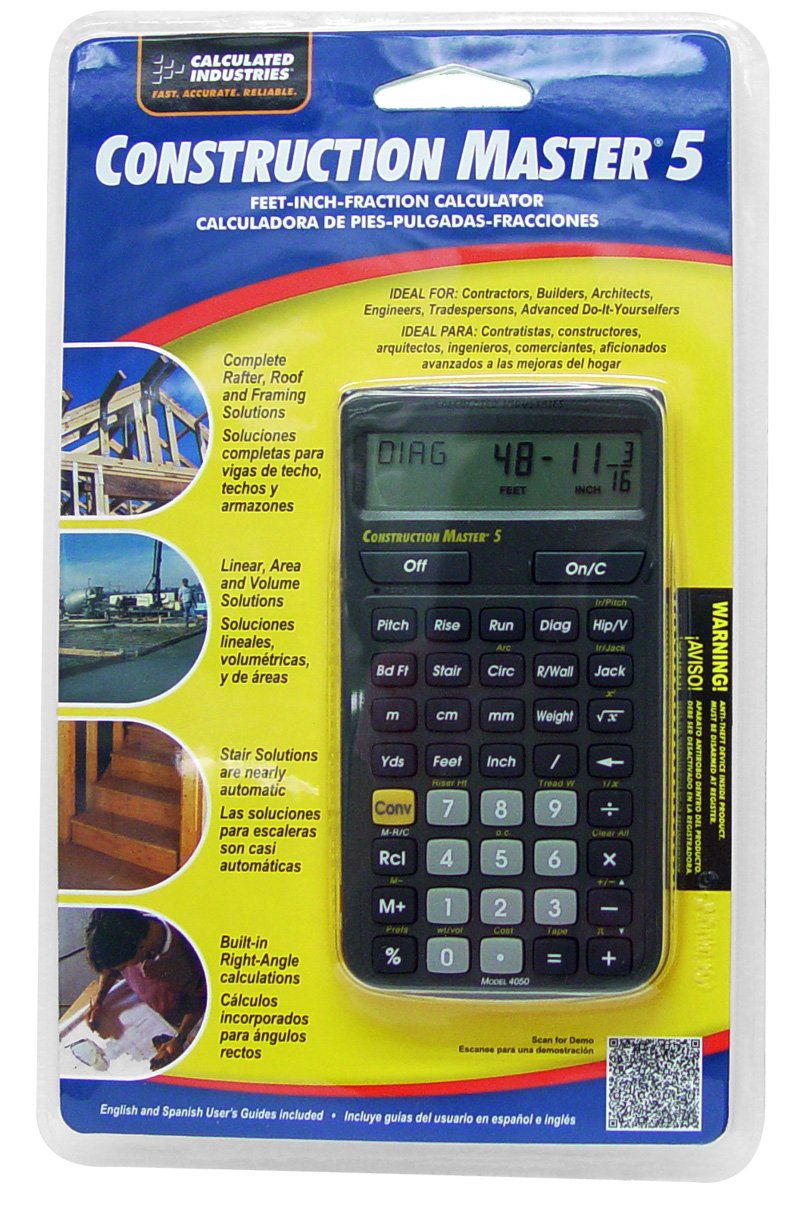 Calculated Industries 4050 Master 5 Calculator for Contractors