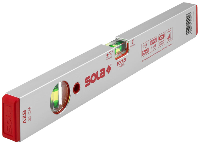 Sola 1010101 "AZB 20" Spirit Level, Red, 20 cm