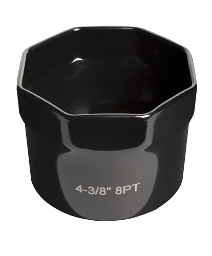 SUNEX Tools 1/2 in. Drive 4-3/8 in. 8-Point Wheel Bearing Locknut Socket, CR-MO Steel, Model 10615