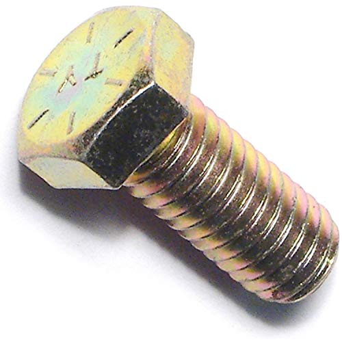 Hard-to-Find Fastener Grade 8 Hex Cap Coarse Large Bolts, Bulk Pack, Steel Hex Bolts for Construction, Home Improvement, 3/8-16 x 7/8, Pack of 50