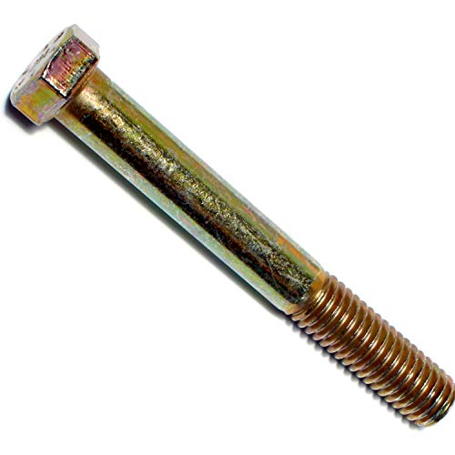 Hard-to-Find Fastener Grade 8 Hex Cap Coarse Large Bolts, Bulk Pack, Steel Hex Bolts for Construction, Home Improvement, 7/16-14 x 3-1/2, Pack of 10