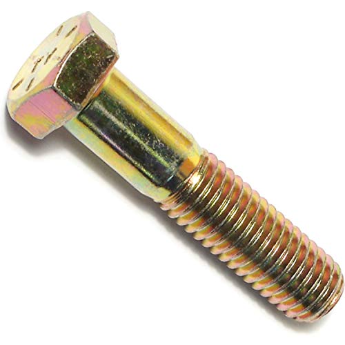 Hard-to-Find Fastener 014973253486 Grade 8 Coarse Hex Cap Screws, 1/2-13 x 2-1/4, Piece-25, Yellow