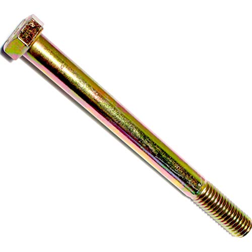 Hard-to-Find Fastener Grade 8 Hex Cap Coarse Large Bolts, Bulk Pack, Steel Hex Bolts for Construction, Home Improvement, 1/2-13 x 5-1/2, Pack of 10
