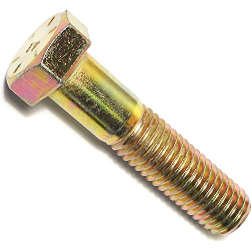 Hard-to-Find Fastener Grade 8 Hex Cap Coarse Large Bolts, Bulk Pack, Steel Hex Bolts for Construction, Home Improvement, 5/8-11 x 2-3/4, Pack of 10