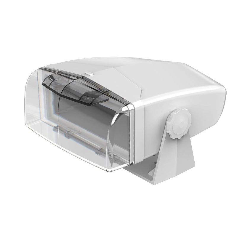 Dual Electronics MH200 Universal Marine Radio Housing Single DIN Waterproof | Fully enclosed waterproof design, transparent fold-down door, gimbal mount, fits single-DIN stereos, universal boat fit