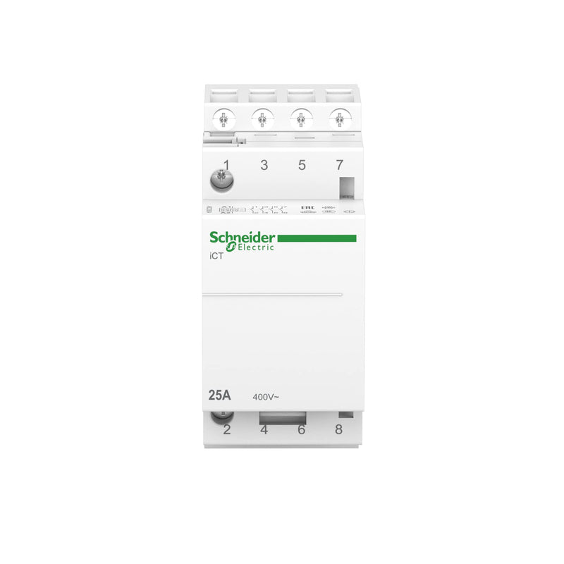 Schneider Electric Installation Contactor Acti9 iCT, A9C20834 | 25A, 4S, 220-240V AC, 50HZ 4 contacts m