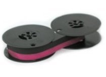 Universal Typewriter Ribbon - 1/2 Inch Wide Black and Red Ink Ribbon with Eyelets on 2 Inch Spool