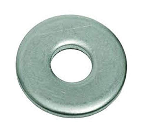 Small Parts Steel Flat Washer, Zinc Plated Finish, ASME B18.22.1, 1-3/8" Screw Size, 1-1/2" ID, 3-1/4" OD, 0.180" Thick (Pack of 10)