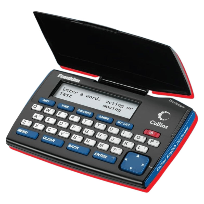 Franklin Collins English Digital Dictionary Express Edition - Electronic Dictionary, Your Language Companion with Thesaurus, Games & Converters - Dictionary with Synonyms and Antonyms