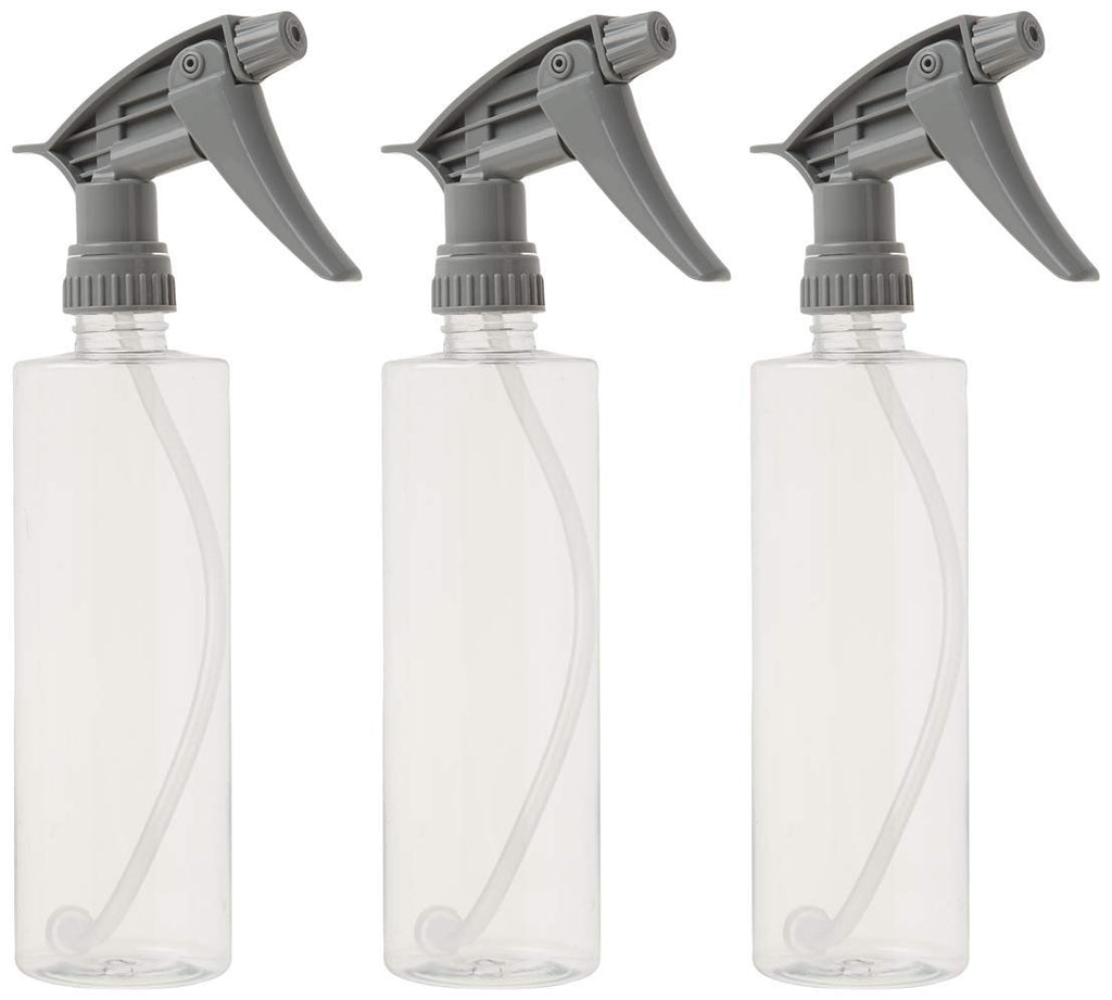 Chemical Guys Acc_121.16HD3 Acc_121.16HD-3PK Chemical Resistant Heavy Duty Bottle and Sprayer, 16 oz, Pack of 3 16ounce(3pack) clear