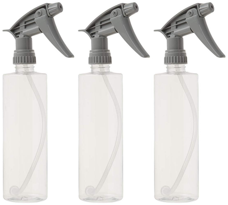 Chemical Guys Acc_121.16HD3 Acc_121.16HD-3PK Chemical Resistant Heavy Duty Bottle and Sprayer, 16 oz, Pack of 3 16ounce(3pack) clear