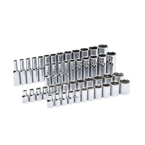 GEARWRENCH 47 Piece 1/4" Drive 6 Point SAE/Metric Socket Set| 80314D 1/4" 47-piece kit
