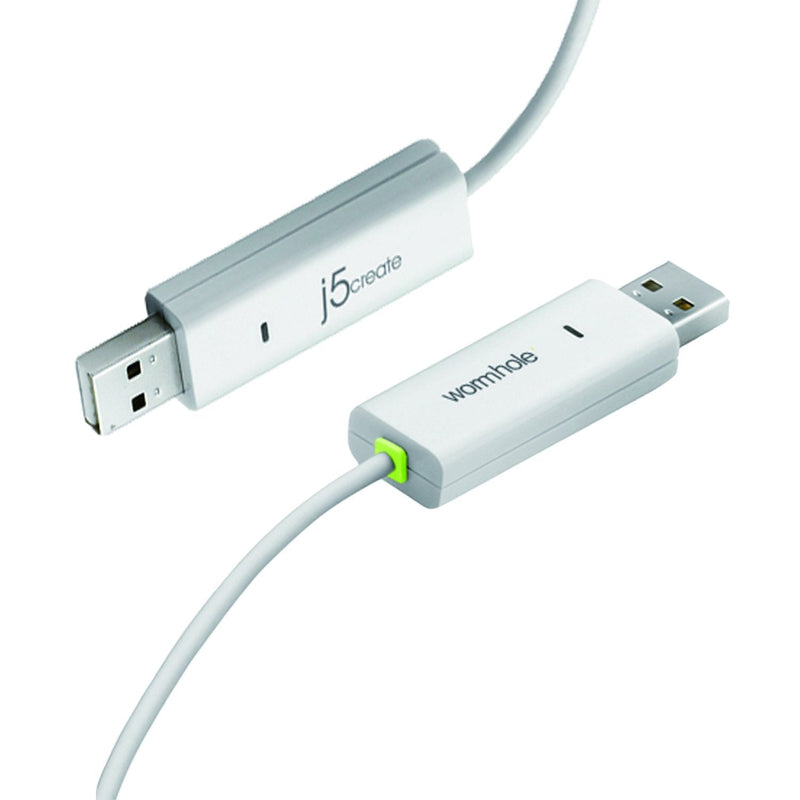 j5create JUC100 Data, Keyboard, and Mouse Sharing/Transfer USB Cable [ Wormhole Switch Windows to Windows ] Transfer Data Between 2 Windows PC