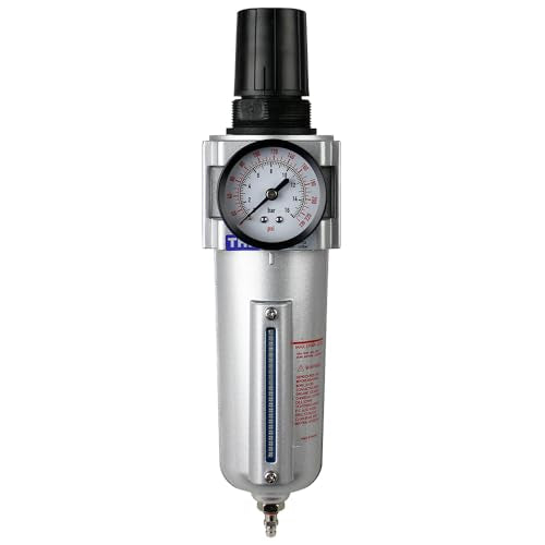 Air Pressure Regulator & Filter Combo compressor 1/2" & gauge clean compressed air system regulate pressure moisture
