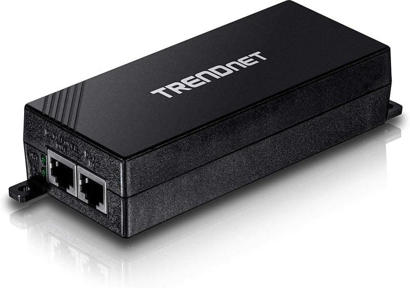 TRENDnet Gigabit Power Over Ethernet Plus Injector, PoE+ (30W) Power Network Distances Up to 100M (328 ft.), Black, TPE-115GI (Pack of 1) PoE+