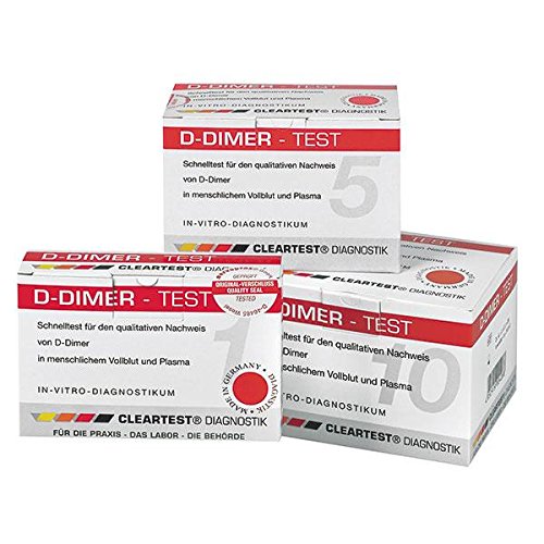 Cleartest 6690862 Quick Test, D-Dimer (Pack of 10)