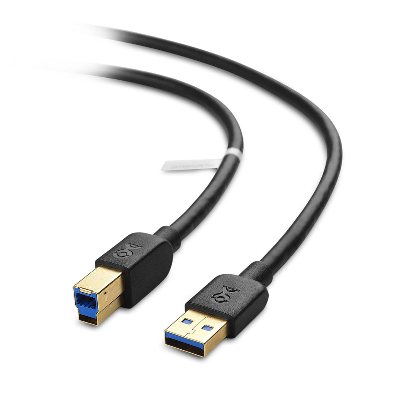 Cable Matters USB 3.0 Cable (USB 3 Cable, USB 3.0 A to B Cable) in Black 6 ft 6 Feet 1