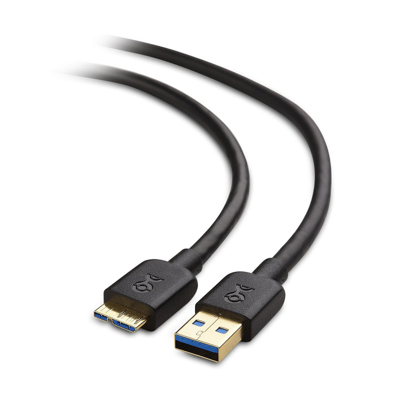 Cable Matters Micro USB 3.0 Cable 6 ft (External Hard Drive Cable, USB to USB Micro B Cable) in Black 6 Feet 1