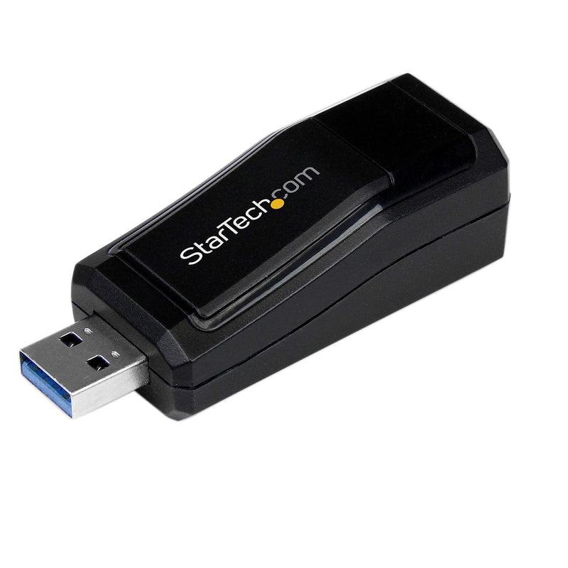 StarTech.com USB 3.0 to Gigabit Ethernet NIC Network Adapter - 10/100/100 Mbps Network Adapter - USB to Ethernet LAN Adapter - USB to RJ45 (USB31000NDS) USB-C