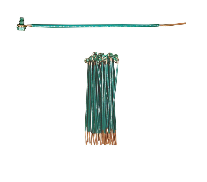 IDEAL Electrical 30-3404#12 AWG, 6.5 in., Grounding Pigtails with Ground Screws (Pack of 50)