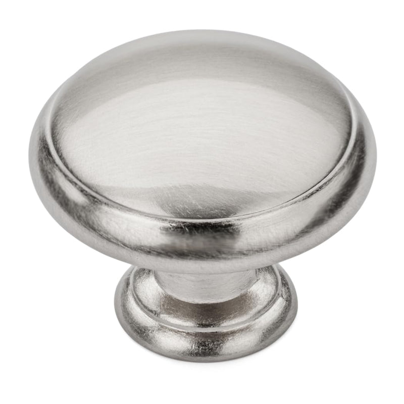 Cosmas 25 Pack 5422SN Satin Nickel Cabinet Hardware Mushroom Knob - 1-3/16" Diameter
