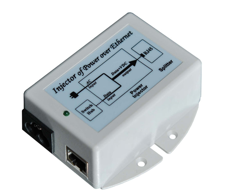 Tycon Systems TP-POE-18G 24W Gigabit POE Power Inserter - US Power Cord, 18V