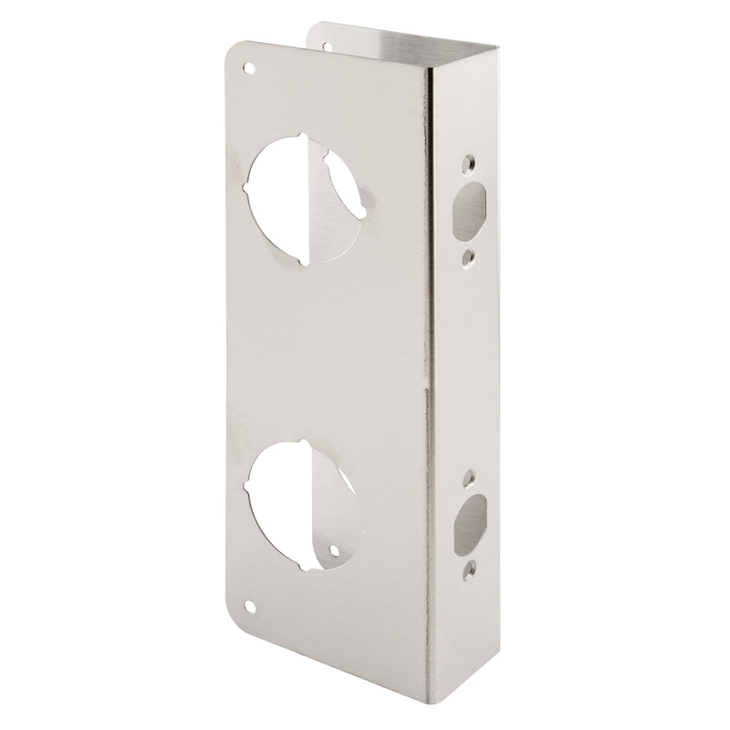 Prime-Line U 10546 Stainless Steel Lock and Door Reinforcement Plate for 1-3/4 In. Thick Doors, Stainless Steel Finish (Single Pack) 1 Pack