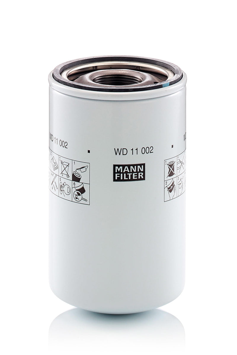 Original MANN-FILTER Hydraulic filter WD 11 002 - For industry, agricultural and construction machinery