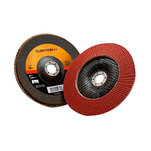 3M Cubitron II Flap Disc, 967A, 60+, T29, 7 in x 7/8 in 60+/Type 29