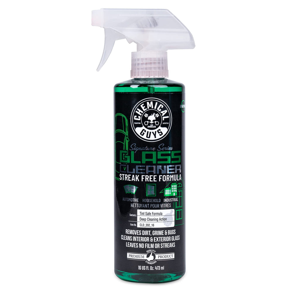 Chemical Guys CLD_202_16 Signature Series Glass Cleaner (Works on Glass, Windows, Mirrors, Navigation Screens & More; Car, Truck, SUV and Home Use), Ammonia Free & Safe on Tinted Windows, 16 fl oz 16 oz