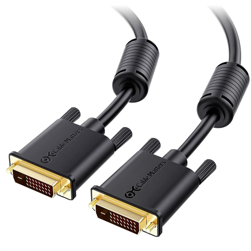 Cable Matters DVI Cable with Ferrites - 25ft, DVI Dual Link Cable 25 Feet