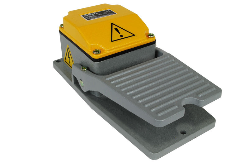 TEMCo Heavy Duty Foot Switch CN0003 - Cast Aluminum Foot Switch 15A SPDT Electric Pedal Momentary 5 Year Warranty