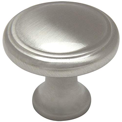 25 Pack - Cosmas 5982SN Satin Nickel Cabinet Hardware Round Knob - 1-1/8" Diameter