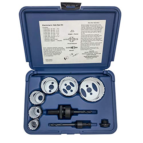 Disston E0212167 Boxed Blu-Mol Xtreme Bi-Metal Hole Saw Kits, 9-Piece Electrician's Kit