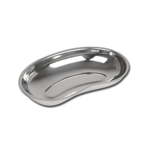 GIMA 26610 Stainless Steel Kidney Dish, 207 mm x 128 mm x 33 mm, capacity 480 ml 207 x 128 x 33 mm