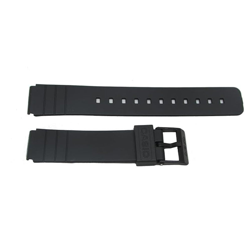 Casio Rubber Watch Band-16mm Fits: MQ-24CC-4B2W, MQ-24CC-4B3W, MQ-24CC-9B2W, MQ-24-1B2LSW, MQ-24-1B3LLSW, MQ-24-1B3LSW, MQ-24-1BLLSW, MQ-24-1BLSW, MQ-24-ELSW, MQ-24-7B2LLSW