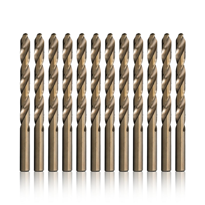 Drill America 5/16" Cobalt Heavy Duty Drill Bit (Pack of 12), D/ACO Series 5/16"