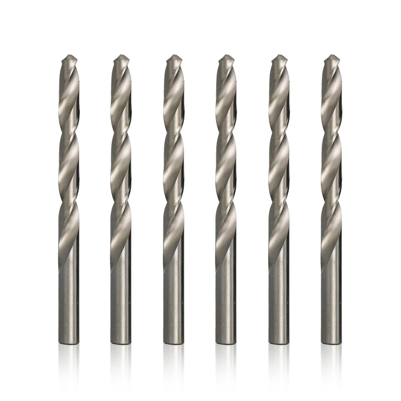Drill America - D/AP7/16P6 7/16" High Speed Steel Polished Drill Bit (Pack of 6), D/AP Series 7/16 inches