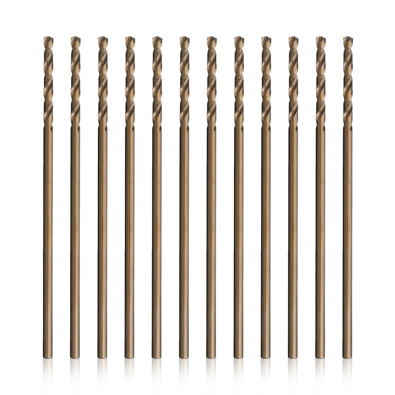 Drill America-GLBCOX61/8P12 1/8" x 6" Cobalt Aircraft Extension Drill Bit (Pack of 12), GLBCO Series 1/8" (Pack of 12) 6" Length