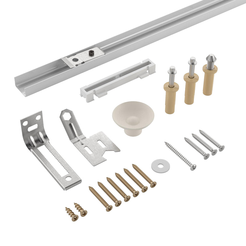 Richelieu Hardware 14015WBC Onward Bi-Fold Door Hardware Kit 48 in (1210 mm), Track White 48-in 1 Door
