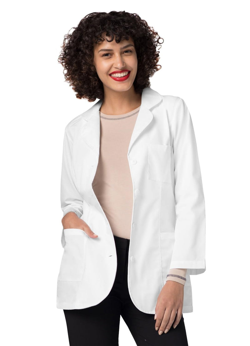 Adar Universal Lab Coats for Women - Princess Cut 30" Consultation Lab Coat Large White