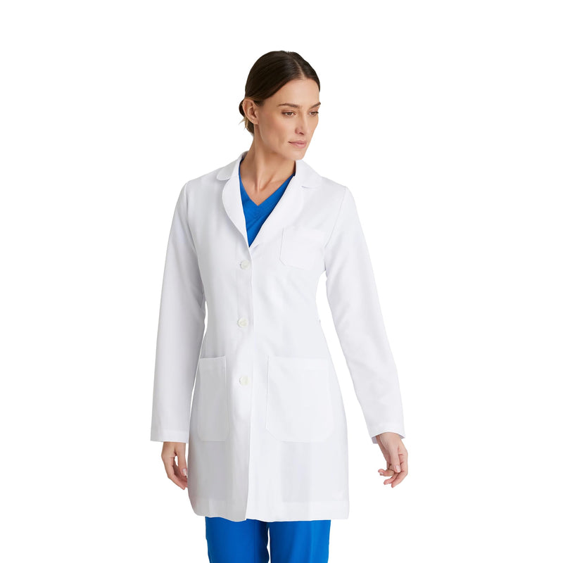 Grey's Anatomy Signature Brooke Lab Coat - 2 Pocket 32" Coat Medium White