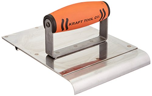 Kraft Tool CF046PF Stainless Steel Hand Edger/Groover 1/2-Inch Radius with ProForm Handle, 6 x 8-Inch,Multi