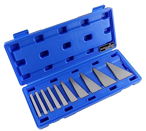Accusize 10 Pc Precision Angle Block Set, 1-30 Deg Range