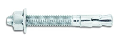 Powers Fastening Innovations 7402SD1 Power-Stud and Sd1 1/4-Inch by 2-1/4-Inch Type Carbon Steel Wedge Expansion Anchor Carbon Steel Clip, 100 Per Box