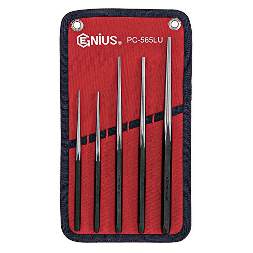 GENIUS TOOLS 5PC Long Taper Line Up Punch Set - PC-565LU,full size