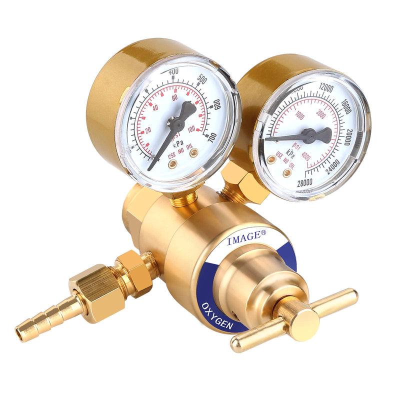 IMAGE® Welding Gas Welder Oxygen Regulator Gauges Oxy for Victor Torch Cutting Kits CGA 540