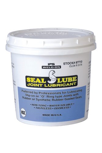 Weld-On 87705 Seal Lube Gasket Lubricant, Milky-White, 1 Pint