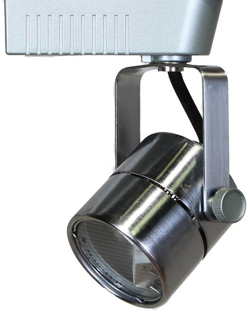 50010 Brushed Steel MR16 Cylinder Low Voltage Track Lighting Head